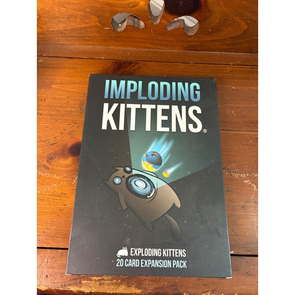Exploding Kittens Imploding Kittens First 1st Expansion Pack Card Game With Cone - Picture 2 of 7